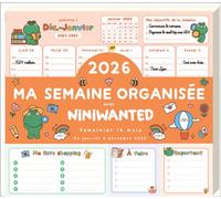 Ma semaine organisée 2026 avec Niniwanted - Niniwanted - Editions 365 - broché - Calendrier