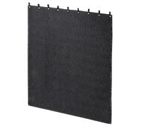 Maboozo Couverture insonorisée avec œillets, Couverture de déménagement très résistante, séparateur de Bruit pour Atelier, Cave, buanderie, Acoustique (Noir, 122 x 183 cm)
