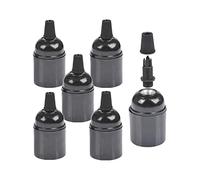 MABSSI Lot de 6 Douilles en Bak¨¦Lite E26 / E27 Douille de Lumi¨¨Re Douille D'Ampoule Vintage ES Douille ¨¤ Vis pour Plafond/Suspension/Plancher