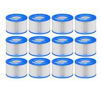 Macaberry Lot de 12 filtres de Rechange pour Jacuzzi et Spa - Compatible avec Bestway, Lay-Z-Spa, Coleman SaluSpa 90352E 58323, Jacuzzi Gonflable, Pompe de Piscine de Type
