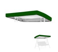MACAGGTNTU 142x120 164x114 190x132 191x120 195x125cm Toit De Rechange pour Balancelle Toile De Balancelle De Jardin, Anti UV Housse De Dessus De Hamac(Green,195x125cm/76.77x49.2in)