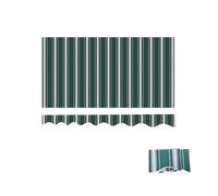 MACAGGTNTU Bande Verte Toile D'auvent 2.4/3/3.6/4m Rétractable Tissu De Remplacement pour Auvent De Terrasse Toile De Store Banne pour Balcon(8x6.5ft/2.4x2m)