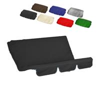 MACAGGTNTU Coussin De Balancelle De Jardin 150x50x10cm Couverture De Siège Balançoire Imperméable Housse De Siège De Balancelle En Tissu Oxford 210D(Black,130x45x8cm/51x18x3in)