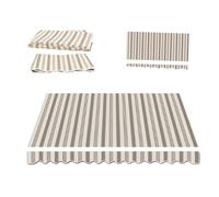 MACAGGTNTU Générique Toile De Rechange Store Banne De Terrasse 2m 2.5m 3.0m 3.5m 4.0m 4.5m 5m 5.5m 6m Tissu De Remplacement pour Auvent Rétractable(Stripe 1,4x3.5m/13x12ft)