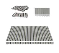 MACAGGTNTU Générique Toile De Rechange Store Banne De Terrasse 2m 2.5m 3.0m 3.5m 4.0m 4.5m 5m 5.5m 6m Tissu De Remplacement pour Auvent Rétractable(Stripe 4,5x3.5m/16x12ft)