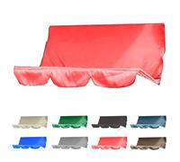 MACAGGTNTU Housse De Coussin De Rechange Pour Balancelle De Jardin 2/3 Places Toit Rechange En Tissu 210D Oxford Imperméable Coussin De Balançoire Extérieur(Red,150x50x10cm/59x20x4in)