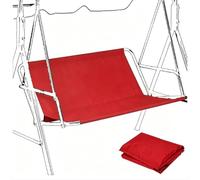 MACAGGTNTU Housse De Rechange Pour Siège De Balancelle 2/3 Places Housse De Coussin Pour Balancelle Hollywoodienne Tissu Oxford 600D Housse Pour Chaise De Jardin(Red,115x48x48cm)