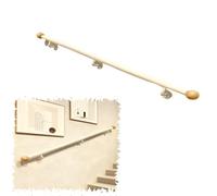 MACAGGTNTU Main Courante De Rampe D'escalier Blanche Main Courante Pour Escaliers Support Mural Kit Complet 30cm-150cm Rampe D'appui Tube Rond(120cm/4ft)