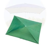 MACAGGTNTU Rectangulaire Toile De Rechange pour 6 Baleines Parasol, 300x200cm Auvent De Rechange pour Déporté Parasol, Parasol Toile De Rechange pour Jardin(Green,250x200cm/8'x6.5')