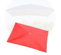 MACAGGTNTU Rectangulaire Toile De Rechange pour 6 Baleines Parasol, 300x200cm Auvent De Rechange pour Déporté Parasol, Parasol Toile De Rechange pour Jardin(Red,300x250cm/10'x8')