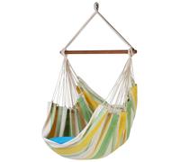 MacaMex Relaxa Fresco Chaise suspendue coton vert, jaune Chaise suspendue