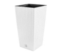Marmite Rato de 11,4 litres avec insert 20 x 20 x 37,6 cm en blanc