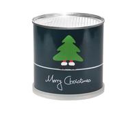 MacFlowers Sapin de Noël dans une boîte avec inscription « Merry Christmas », vert, calendrier de l'Avent, cadeau lutin