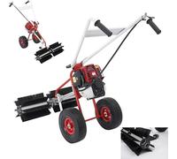 Machine à balayer les surfaces synthétiques, moteur essence 4 temps, brosse rotative, largeur de travail de 60 cm, aspirateur à gazon, balai à essence