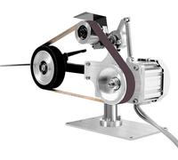 Machine à bandeuse 550W, 220V, avec moteur sans balais et réglage de vitesse continu | Ponçeuse à bande avec une bande de 762x25 mm, pivotante à 90° pour un fonctionnement vertical/horizontal