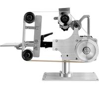 Machine à bandeuse, 550W, bandeuse à 30 m/s avec moteur à courant continu sans balais, polissoir à bande 220V, équipé de 2 bandes abrasives et de 2 tables de travail différentes