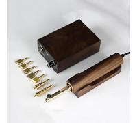 Machine à Border Le Cuir électrique, 72W avec contrôle de température numérique et Veille Automatique, poignée Ergonomique Basse pour Chaussures Sacs Ceintures borderie et estampage à Chaud