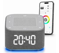 Machine à Bruit Blanc Bébé avec Application Mobile - 32+ Sons Apaisants (Pluie, Vagues, Battements Fœtaux), Contrôle Smartphone, Veilleuse Douce, Minuteur 240 min, Bébés & Adultes