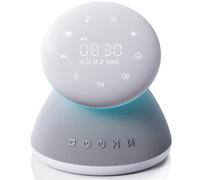 Machine à bruit blanc pour dormir, 50 sons apaisants sans boucle, veilleuse 7 couleurs avec luminosité réglable, minuterie et réveil, contrôle à écran tactile pour bébés, enfants, adultes, maison et