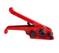Machine à Cercler Manuelle PET Légère Rouge pour Bureau et École | Presse à Balles en Plastique et Acier, Portable et Facile à Utiliser, Usage Bureau École, Rouge