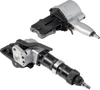 Machine à cercler pneumatique en acier, force de tension de 8500 N, tendeur et coupe-scelleur pour feuillard métallique de 32 mm de largeur, presse à balles robuste de type divisé pour emballage à hau