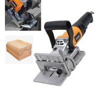 Machine à chanfreiner 760 W pour le travail du bois, fraiseuse à chevilles plates, fraiseuse à lamelles, fraiseuse à rainures, fraiseuse à bois, machine dans un coffret, bricolage