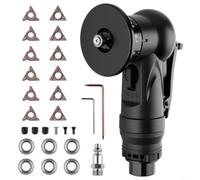Machine à chanfreiner pneumatique à 45 degrés, outil d'ébavurage des bords métalliques avec moteur 30 000 tr/min, profondeur réglable de 0,1 à 0,9 mm, coupe en acier trempé