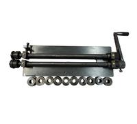 Machine à cintrer les feuilles manuelle rotative avec 6 moules, presse à billes pour le routage de précision et la fabrication de métal, idéale pour les projets d'atelier