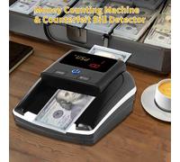 Machine à compter l'argent Dollar Euro UV MG WM IR Détection de la contrefaçon Compteur de billets pour les épiceries