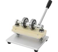 Machine à découper le cuir - Découpeuse/gaufreuse manuelle - Plaque supérieure 23 × 10 cm - Largeur d'entrée 15,5 cm - Acier au carbone - Poignée 21 cm - 4,61 kg