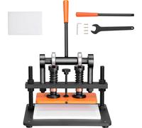 Machine à découper le cuir SucceBuy, surface d'estampage 10,2 x 4,7 pouces, course du poinçon 0,47 pouce, adaptée à divers matériaux