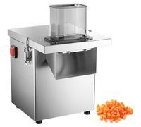 Machine à découper les légumes commerciale électrique - Coupe-aliments automatique avec taille de découpe réglable, système à lame unique et arrêt automatique de sécurité 8MM