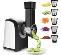 Machine à découper les légumes électrique, 150 W, 5-en-1 avec 5 lames