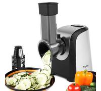 Machine à découper les légumes électrique, 150 W, 5 lames en acier inoxydable, noire