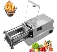 Machine à découper les pommes de terre électrique commerciale en acier | Coupe-pommes de terre électrique avec lames en acier inoxydable pour une préparation efficace des légumes dans les cuisines