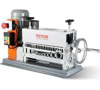 Machine à dénuder automatique, dénudeur de câbles électrique motorisé 0,06''-1,42'', 370 W, dénudeur de fils 88 ft/min avec manivelle manuelle supplémentaire, 11 canaux pour le recyclage des déchets d