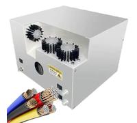 Machine à dénuder et tordre les fils - Réglable de 5 à 60 mm - Rotation automatique - Bouclier de câble à trois brosses - Outil de brossage et de torsion