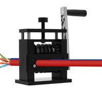 Machine à dénuder les câbles - Dénudeur manuel à 6 canaux - Ø 3,4-17 mm - 100 tr/min - Épaisseur de lame 3 mm - 15×9×20 cm - Aluminium et fer - Noir