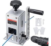 Machine à dénuder les câbles - Machine à dénuder les câbles à manivelle/perceuse - Diamètre des câbles : 1,5 à 30 mm - Lame réglable - Châssis en acier lourd - Pour câbles en cuivre