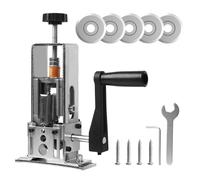Machine à dénuder pour câbles de 3 à 17 mm, machine à dénuder de câbles avec 6 canaux et 5 lames, machine à dénuder de câbles avec manivelle et entraînement de foret, outil à dénuder pour le recyclage