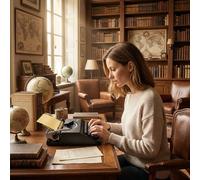 Machine à écrire manuelle avec boîtier de transport - Machine d'écriture portable pour l'écriture à la main claire, comprend la machine à écrire mécanique rétro à ruban d'encre pour les lettres et l'é