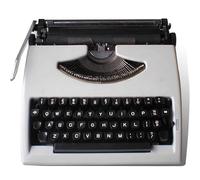 Machine à écrire manuelle vintage avec boîtier de transport - Machine d'écriture portable pour l'écriture à la main claire, comprend la machine à écrire mécanique rétro de ruban d'encre pour les lettr