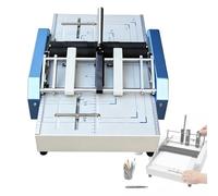 Machine à fabriquer des livrets A3, machine à plier et agrafer le papier automatique 2 en 1, format de papier maximum de 11,7 x 16,5 pouces, machine à relier électrique de bureau 60 W