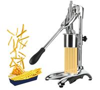 Machine à frire - Presse-pommes de terre en acier inoxydable avec 12 trous pour extrusion de longues bandes et faire des frites croustillantes