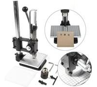 Machine à gaufrer le cuir - Presse à gaufrer et à découper le cuir - Fonte - Mandrin 1,5-13 mm - Réglage en hauteur 0-16 cm