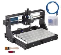 Machine à graver SucceBuy CNC 3018 DIY Pro 300 x 180 x 45 mm, fraiseuse à 3 axes, mini-graveuse avecGRBL et contrôleur hors ligne