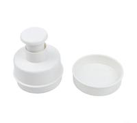 Machine à hamburger en plastique pour moule - Presse à hamburger auto-retour pour viande, poisson et gâteaux - Accessoires de cuisson faciles à nettoyer, 9,6 x 12,5 cm (rose)