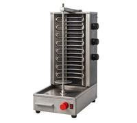 Machine à kebab professionnelle 3 brûleurs - grill gyros/doner - 9900W