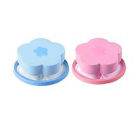Machine À Laver Flottante En Maille Filtrante For Poils D'animaux Polypropylène, Piège Peluches, Boule De Nettoyage Réutilisable, Pochette Collecte Des Saletés Nettoyage Haute Efficacité(Blue Pink)