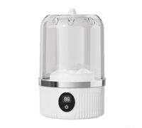 Machine à laver portable pour linge délicat, tasse à linge de voyage compacte pour sous-vêtements et vêtements de bébé, lave-linge doux à un bouton, nettoyant plastique économe en énergie, blanc